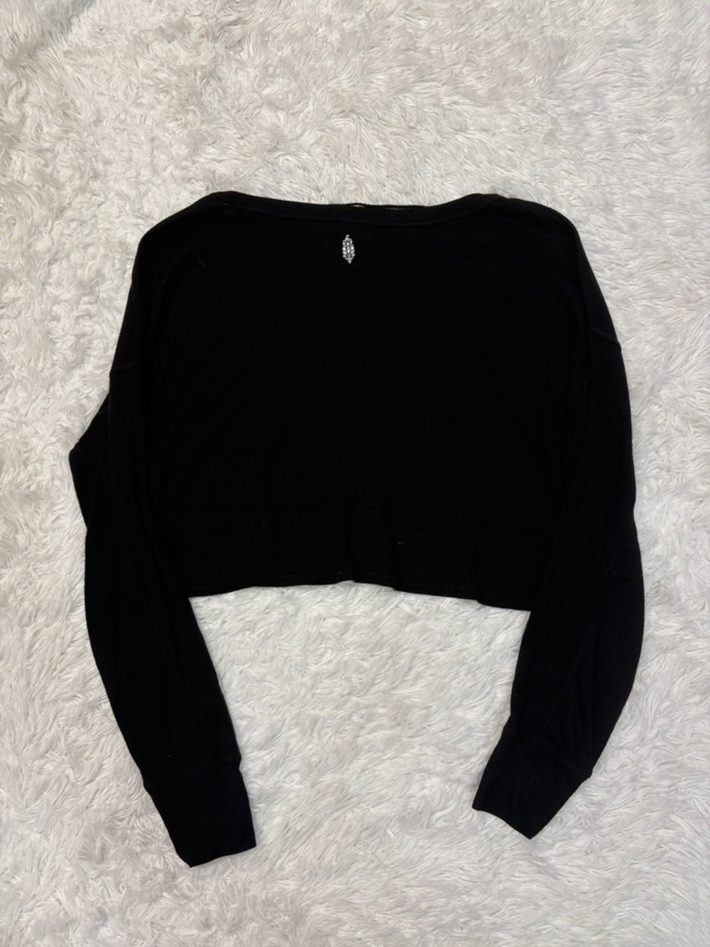Free People Movement Black Long Sleeve Top